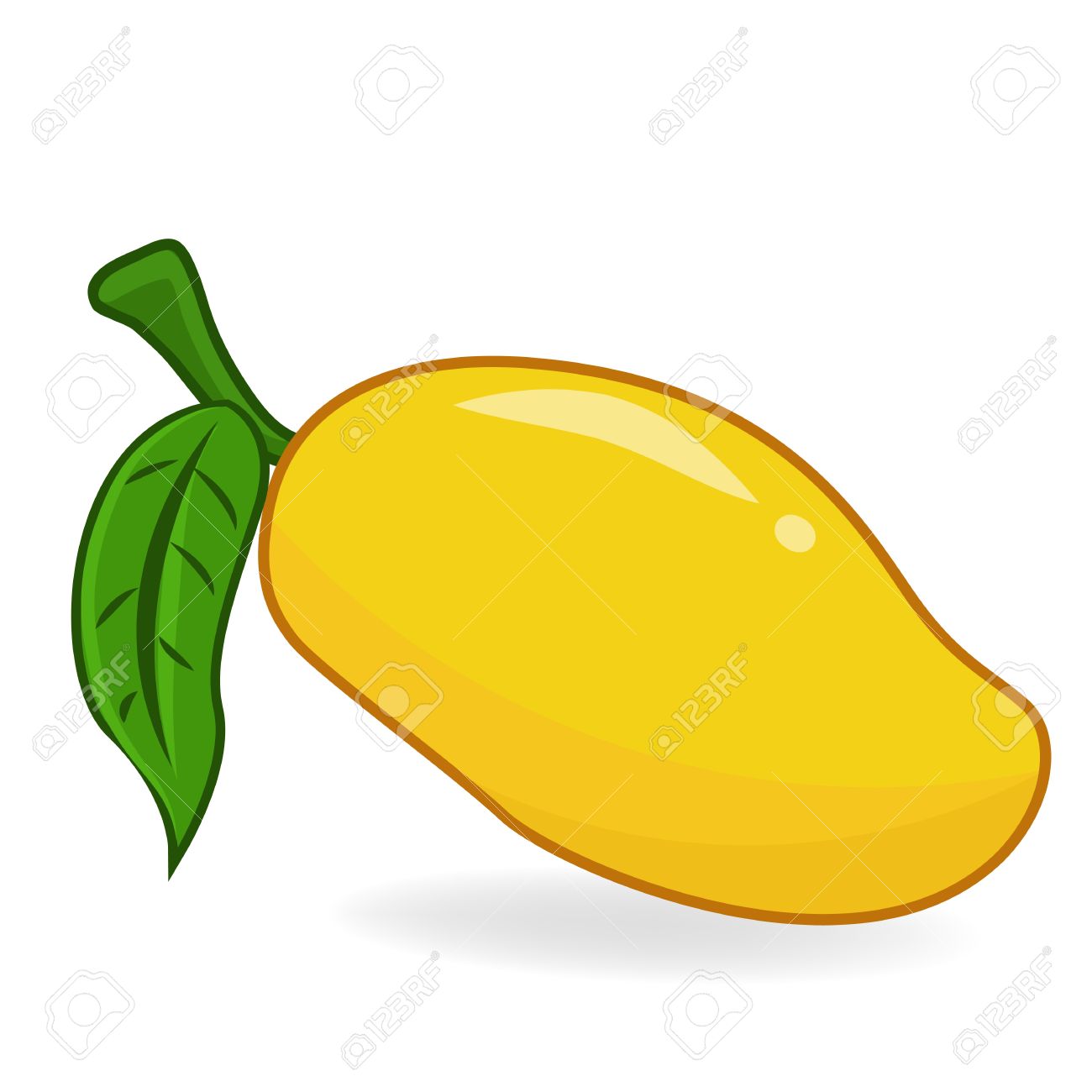 Yellow mango fruit.