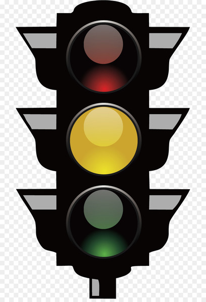 yellow clipart traffic light