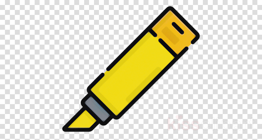 Yellow line clipart.