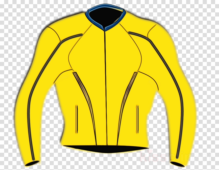 Clothing yellow jacket sportswear sleeve clipart