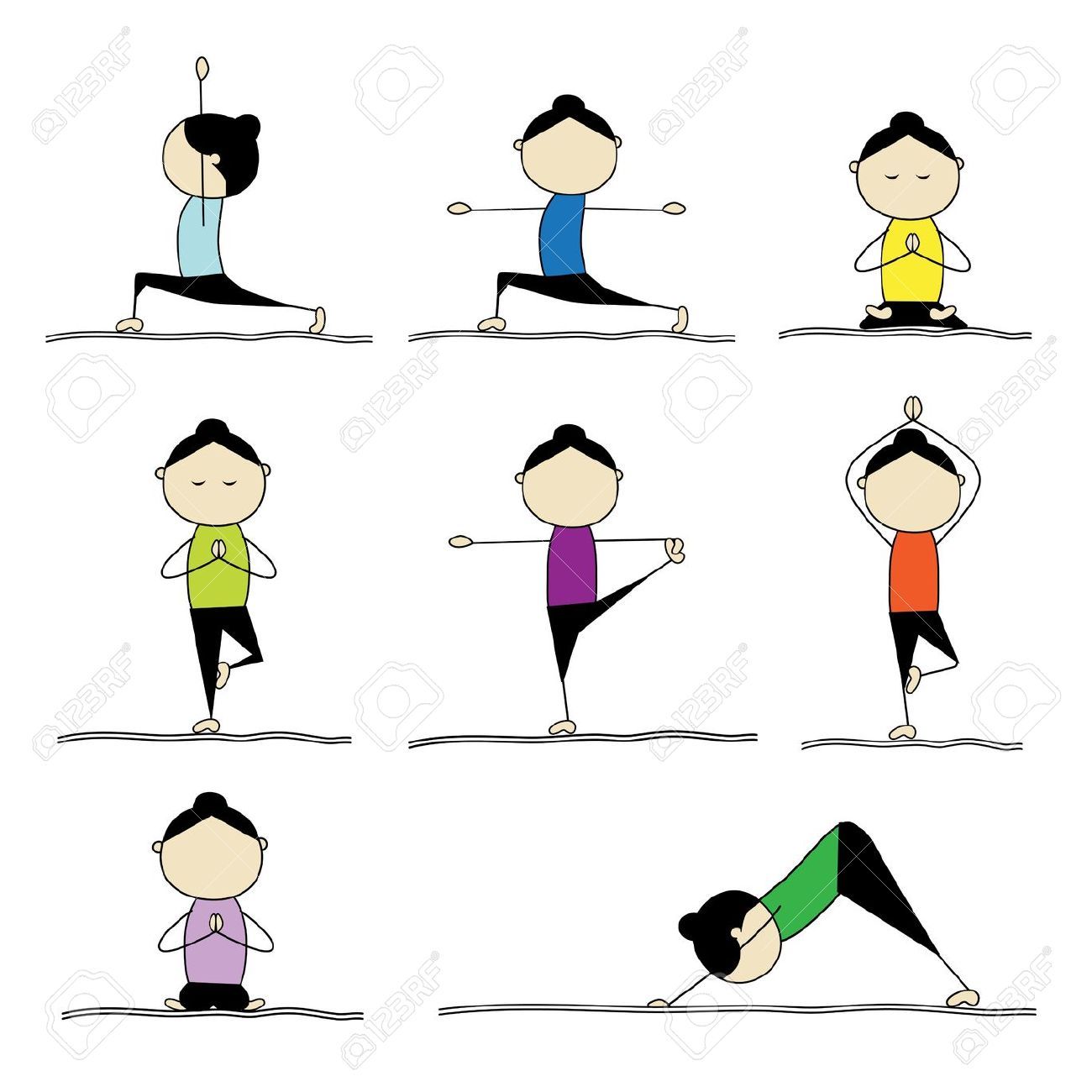 Free Clipart Yoga Poses