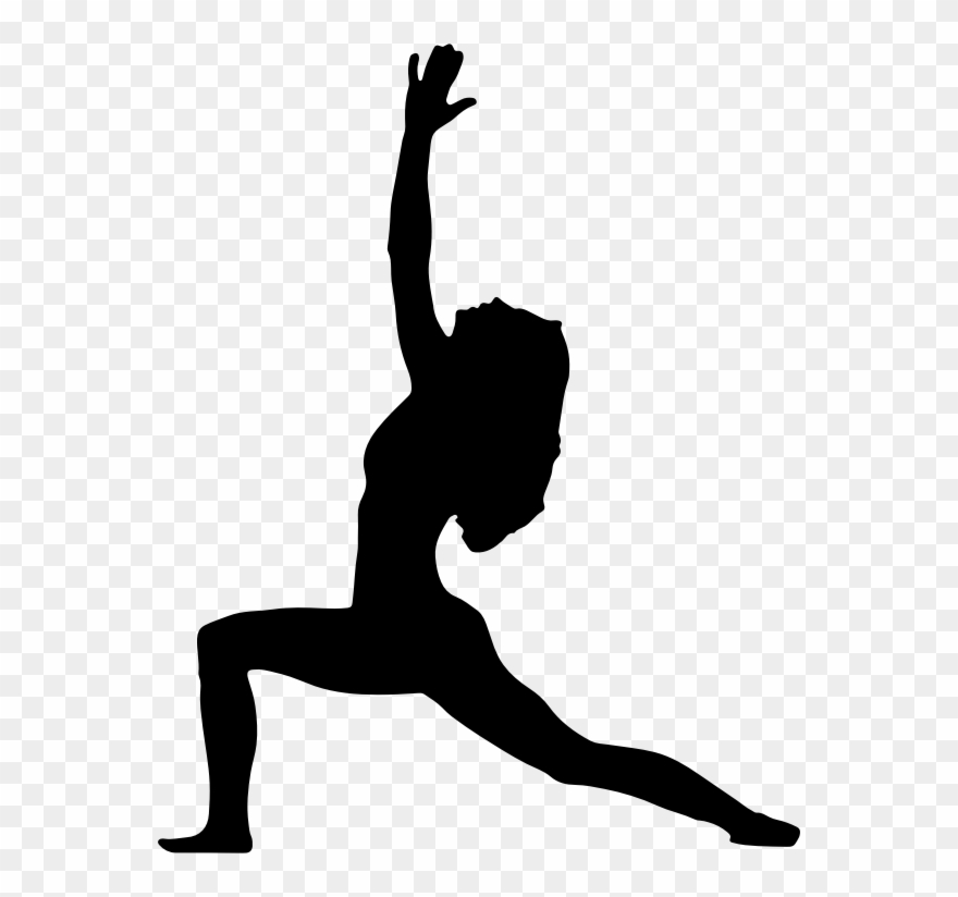 Clipart Female Yoga Pose Silhouette