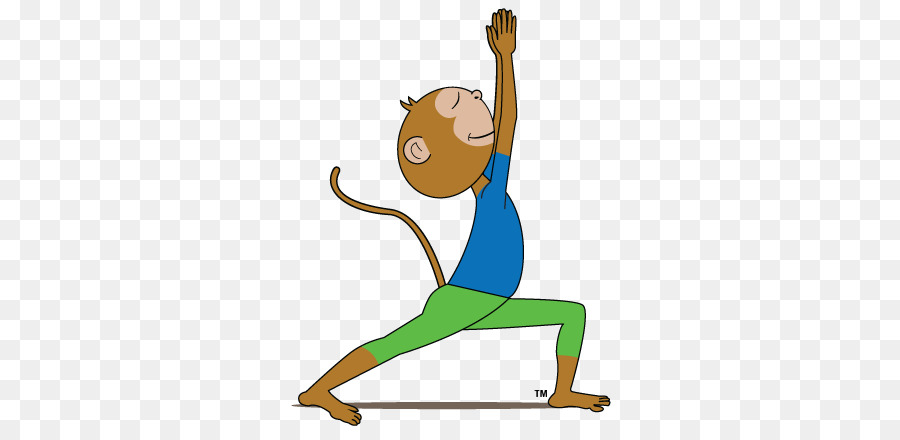 Yoga cartoon clipart.