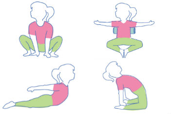Easy yoga poses.