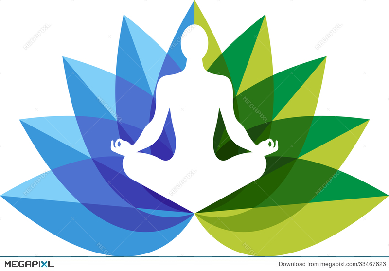 Yoga zen logo.