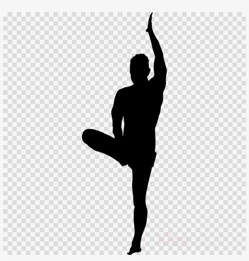 Yoga Poses Silhouette Male Clipart Yoga Clip Art