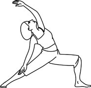 Yoga clipart outline.