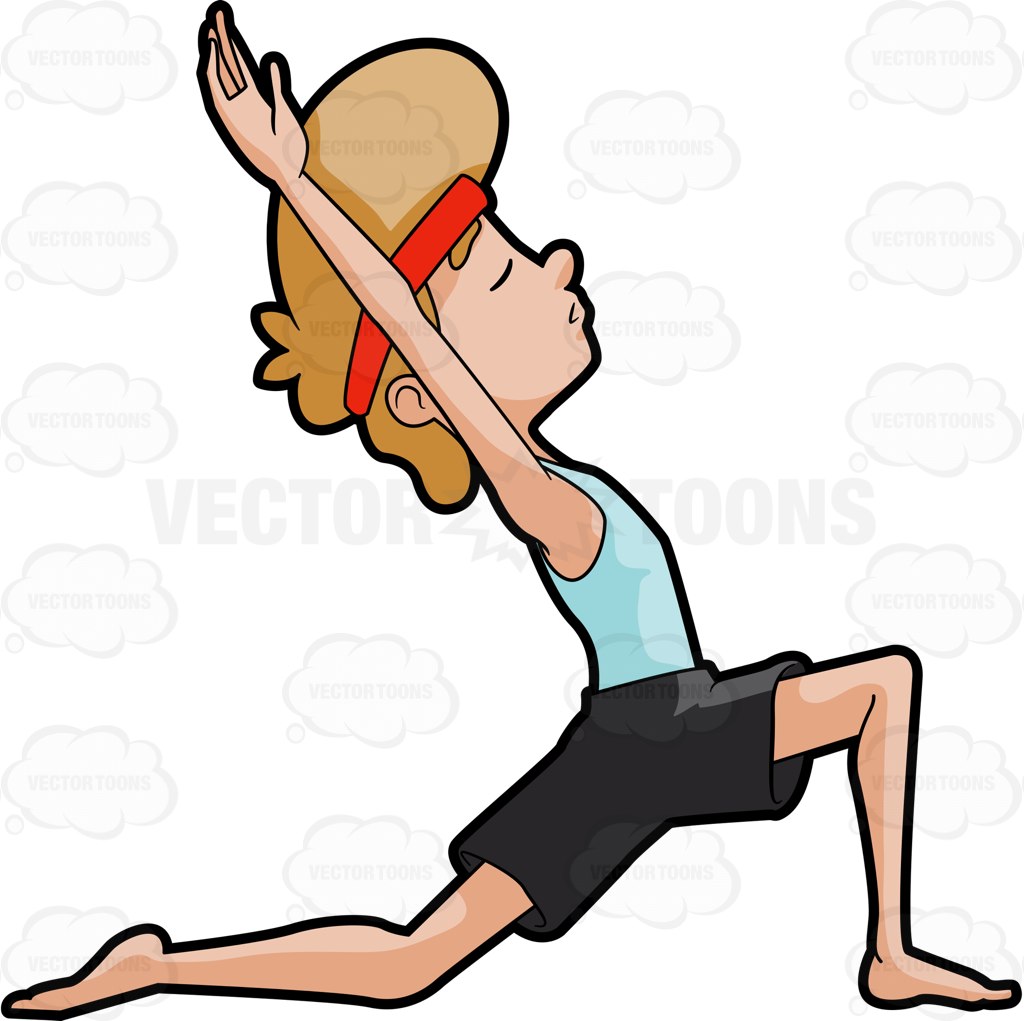 Yoga poses clipart.
