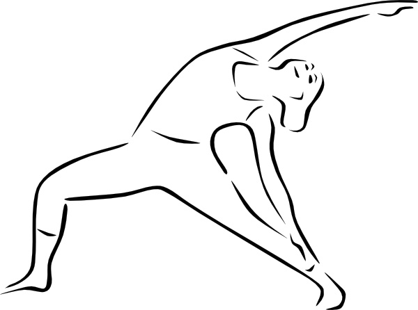 Yoga poses stylized.