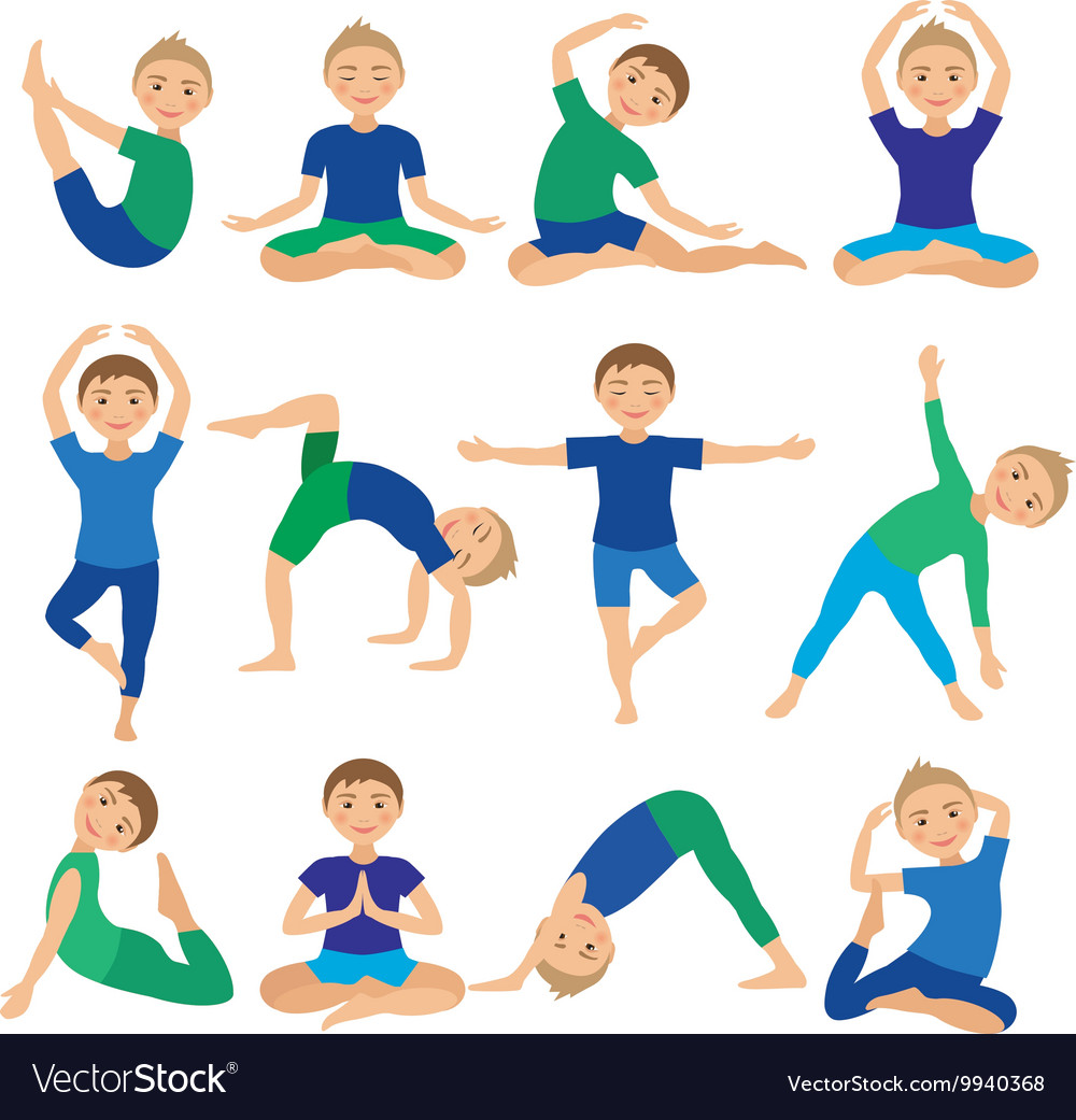 Kids yoga poses.