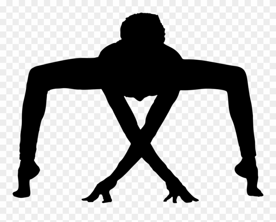 Silhouette Yoga Male Physical Fitness