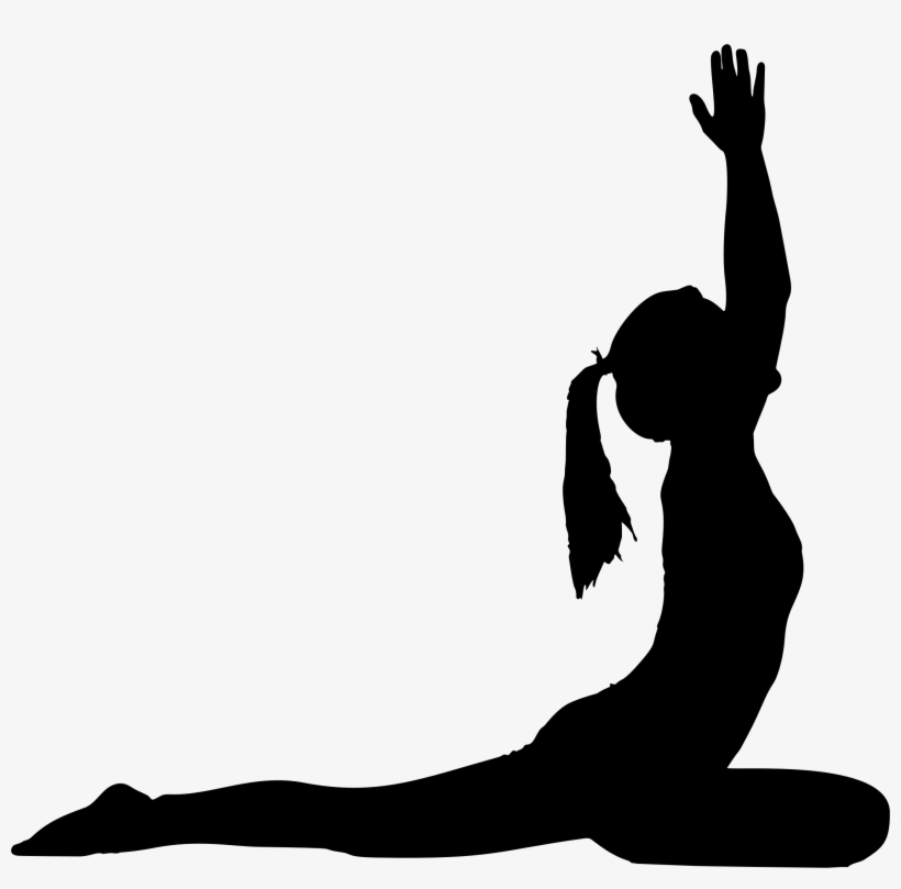 Female yoga pose.