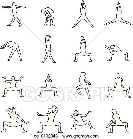 Vector illustration yoga.