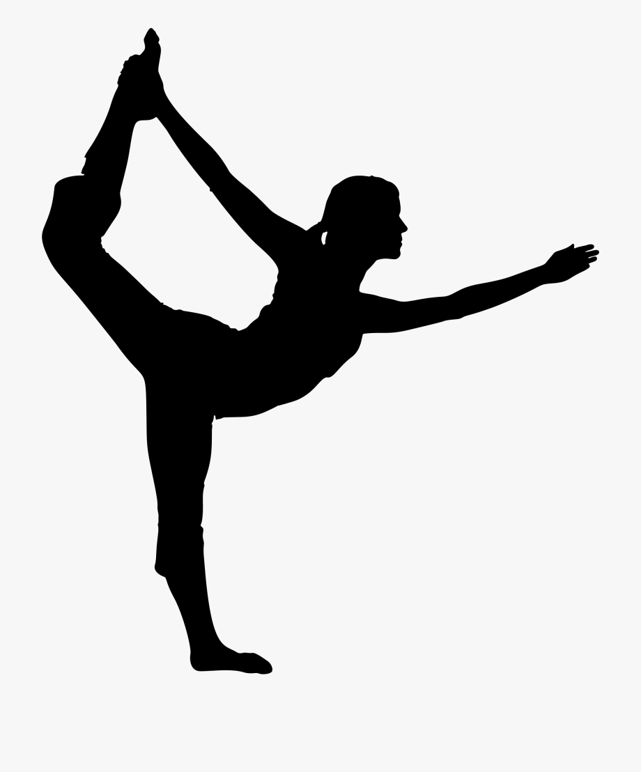 Yoga silhouette png.
