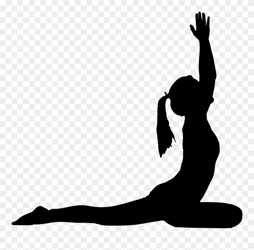 Female Yoga Pose Silhouette