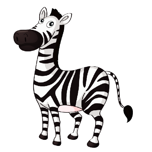 Free zebra animated.