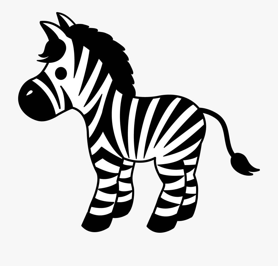 zebra clipart black and white giraffe