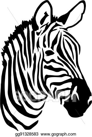 Vector art zebra.