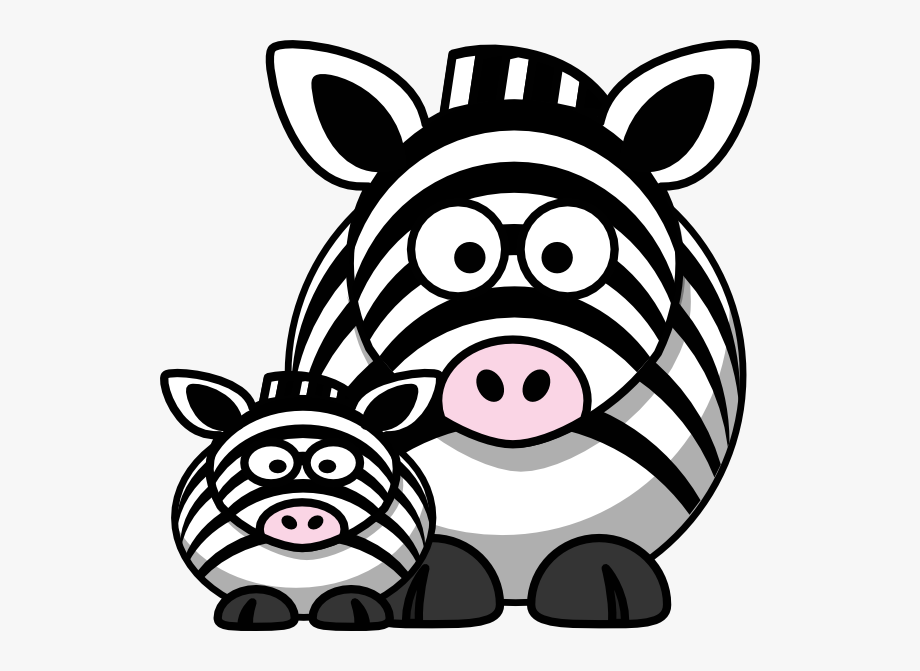 Cartoon zebra clipart.