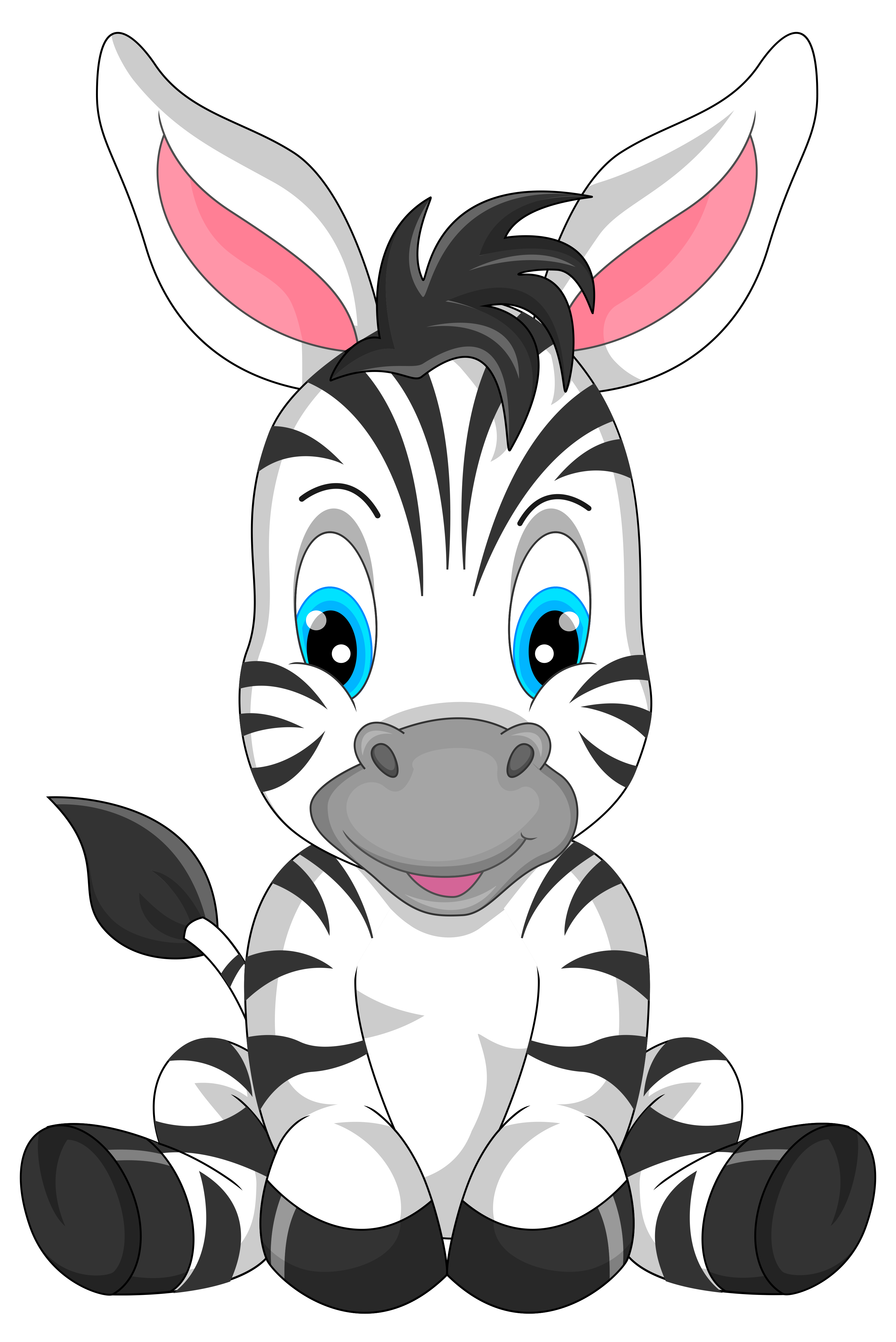 Cute zebra cartoon.
