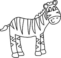 Zebra coloring pages.