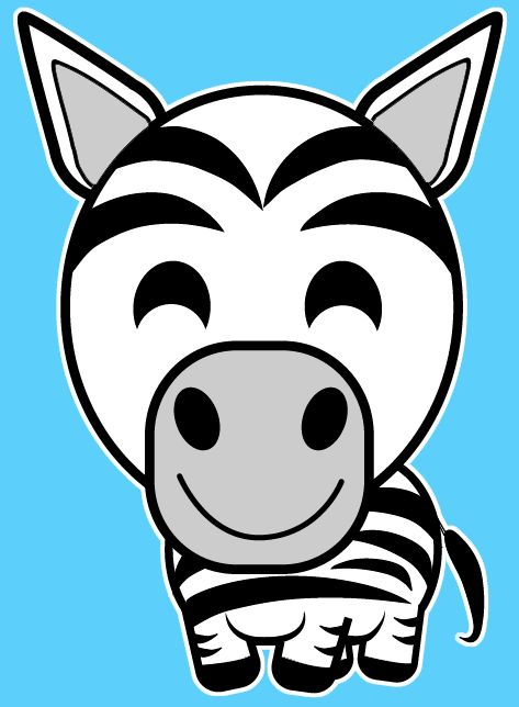 How to Draw a Cartoon Zebra with Easy Steps Lesson for Kids