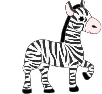 zebra clipart easy