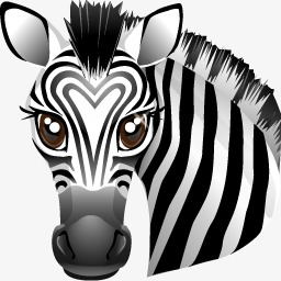 Zebra clipart head