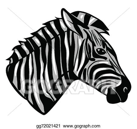 Vector art zebra.