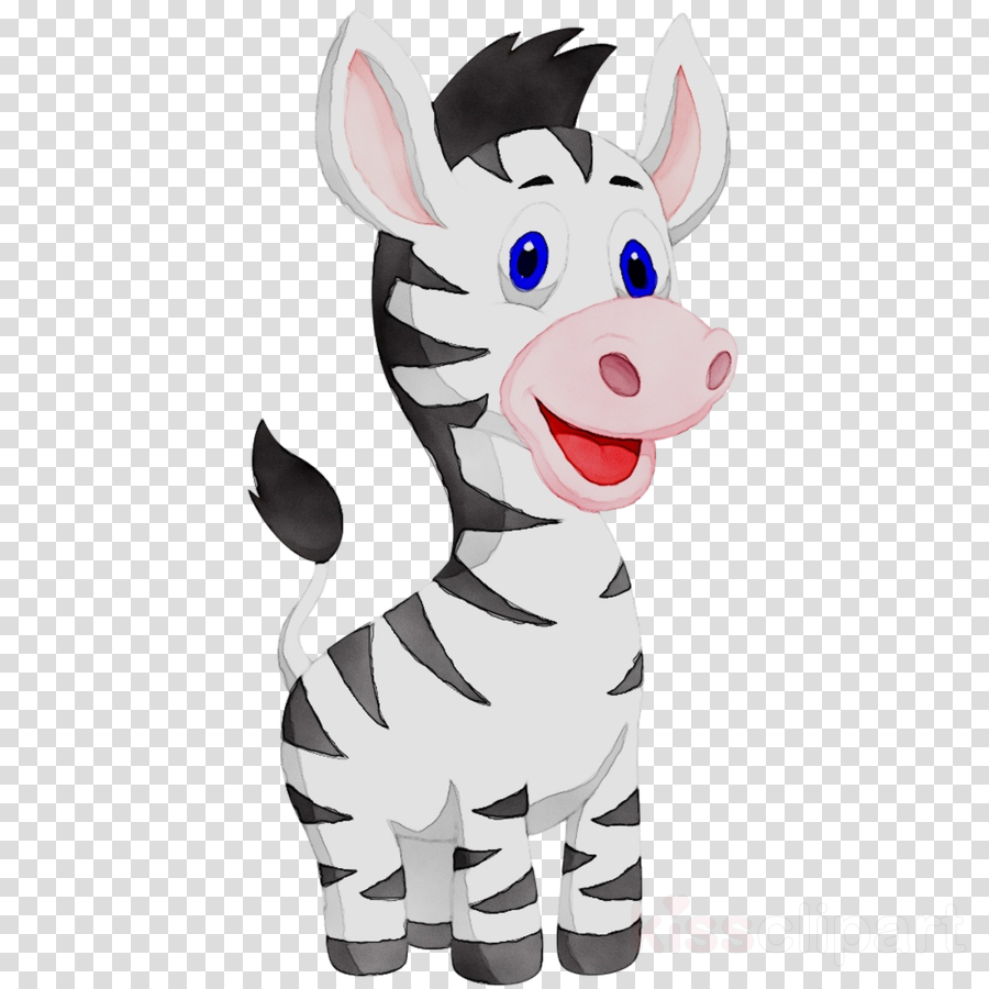 Zebra cartoon clipart.