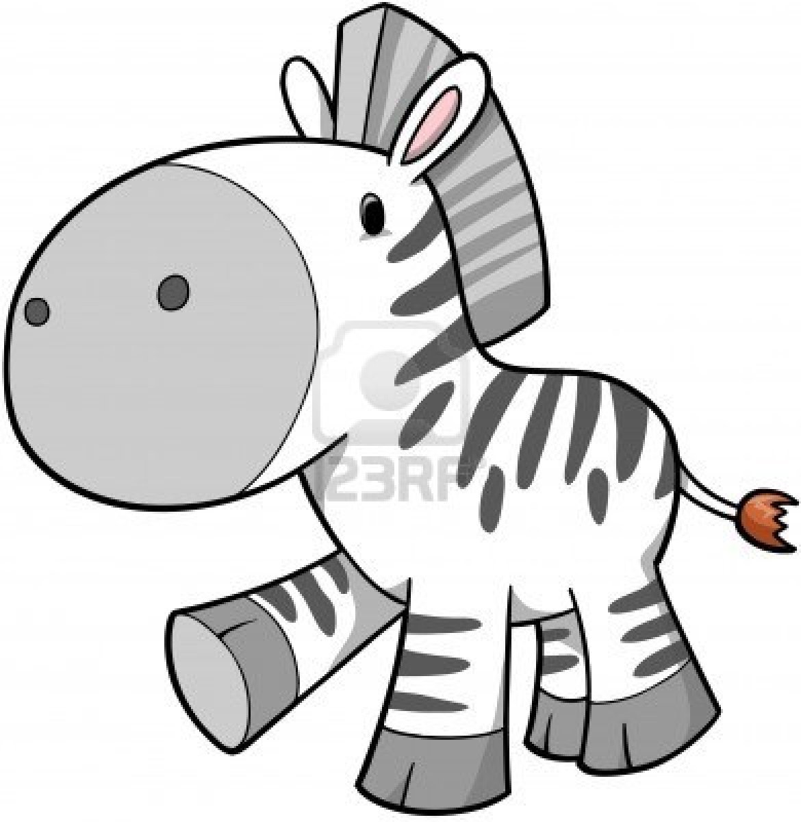 Baby Zebra Cartoon Clipart