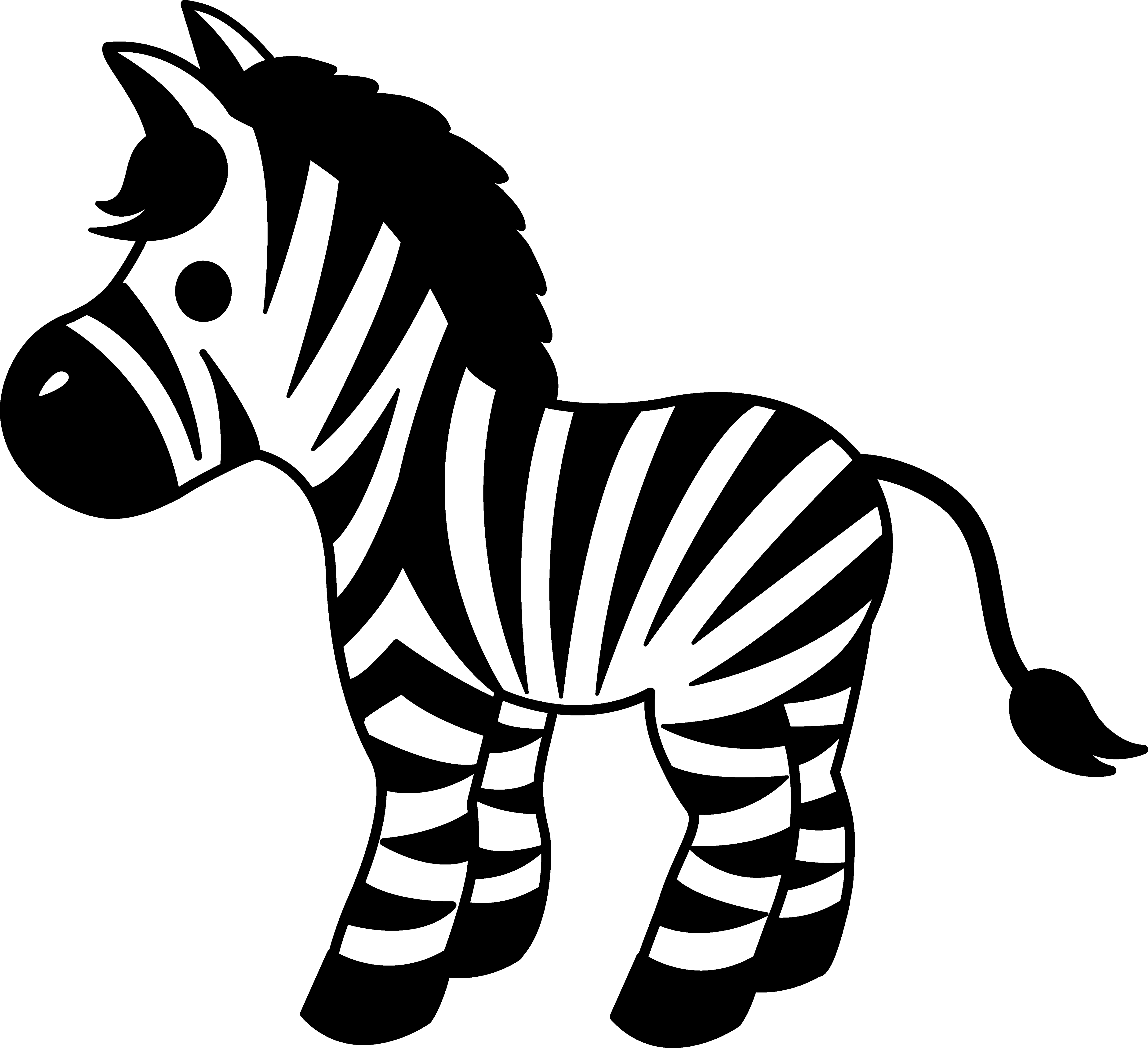 Free zebra silhouette.