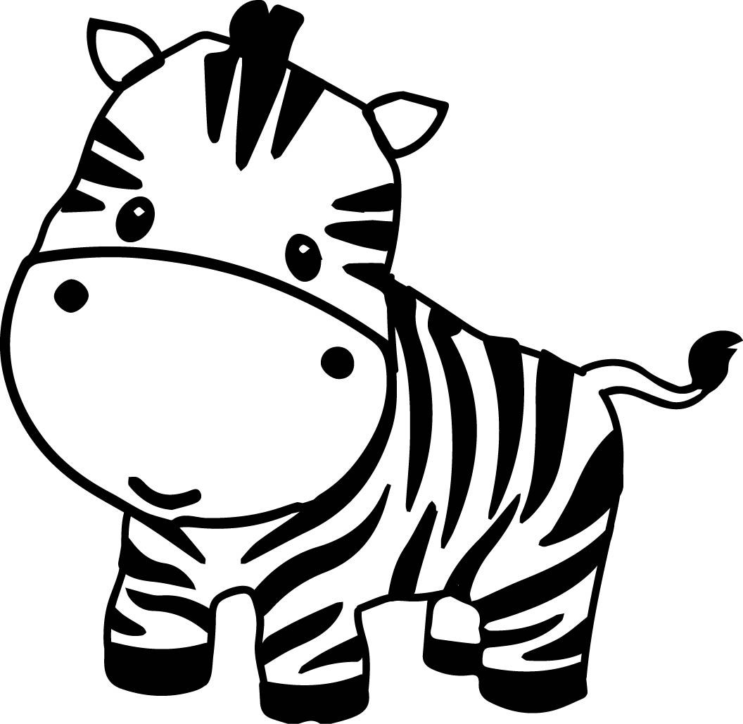 Zebra clipart simple.