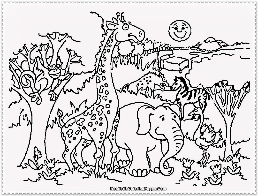 Free Zoo Animal Coloring Pages Printable, Download Free Clip