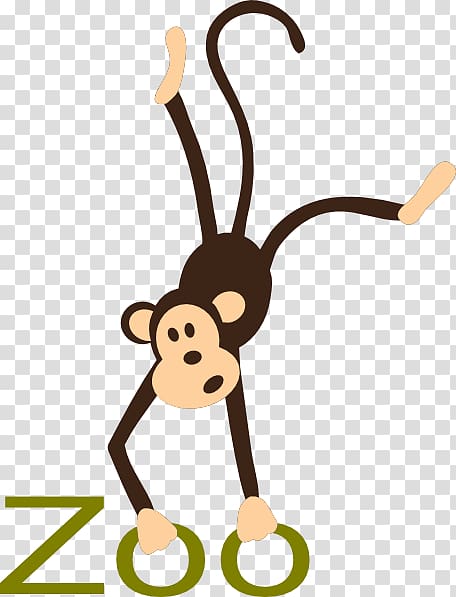 Monkey Free content Drawing , Free Zoo Animals transparent