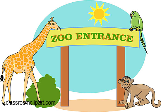 Zoo animal clipart.