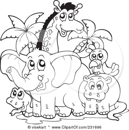 Zoo Clipart outline