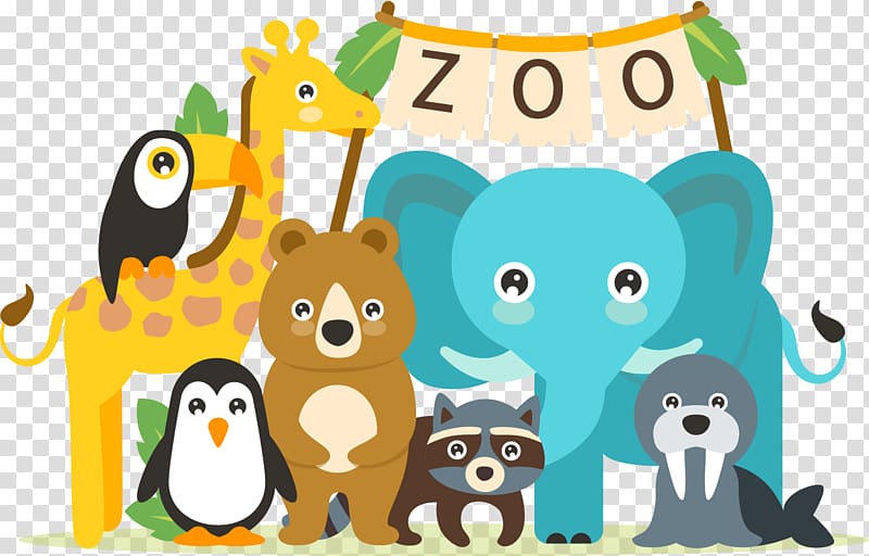 Assortedcolor animals zoo.