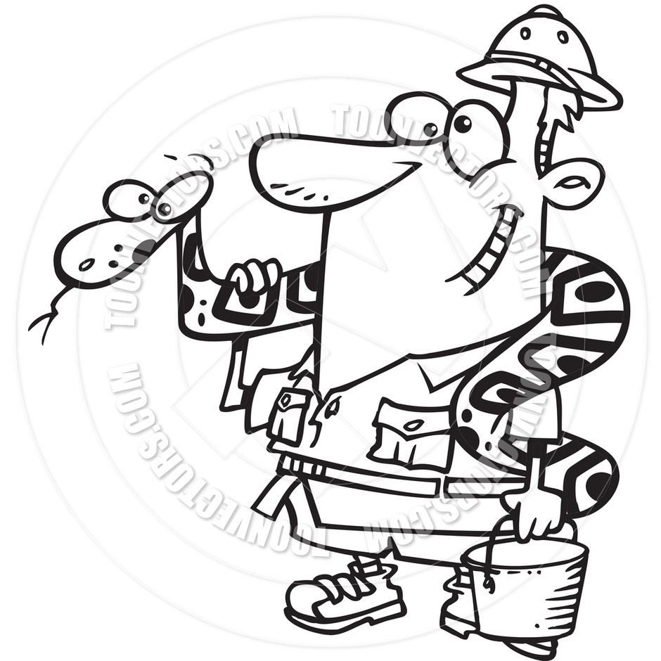 Zookeeper clipart black.