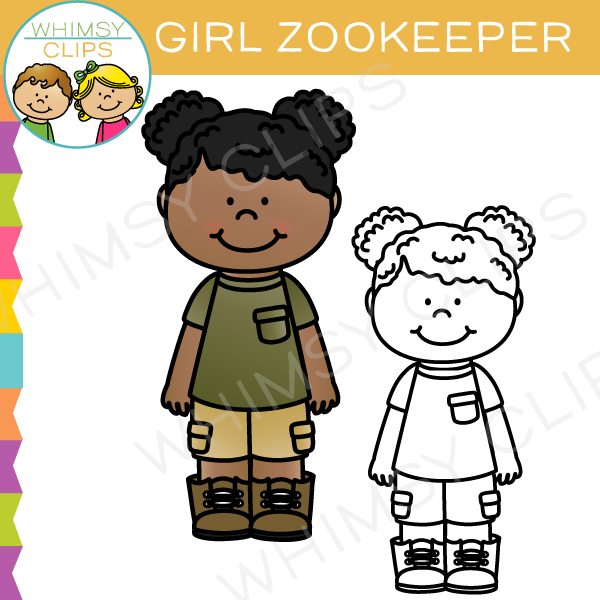 Girl zookeeper clip.