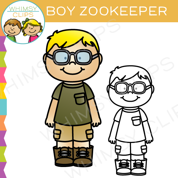 Boy zookeeper clip.