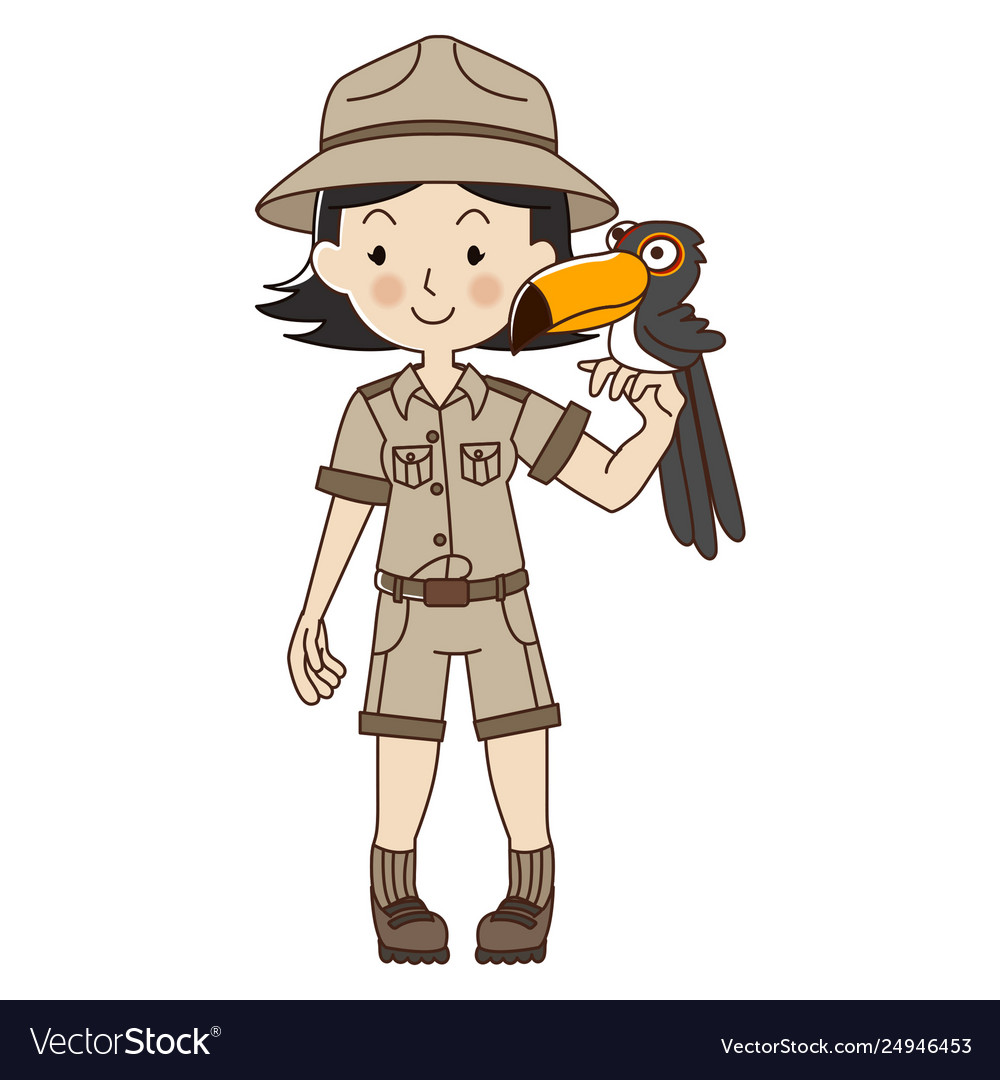 Zookeeper woman vector image