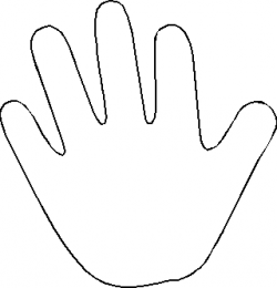 Handprint Clipart Template And Other Clipart Images On Cliparts Pub