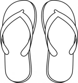 Slippers Clipart Outline and other clipart images on Cliparts pub™