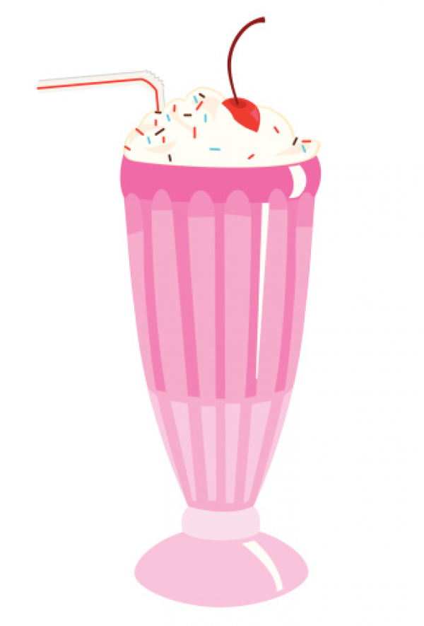 50s Clipart Strawberry Milkshake and other clipart images on Cliparts pub™