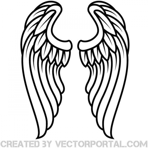 Angel Wings Clipart Outline and other clipart images on Cliparts pub™