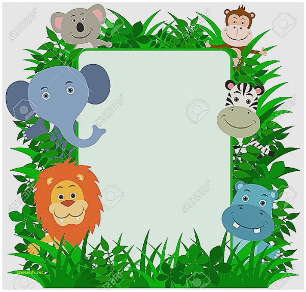 Baby Safari Animals Clipart Border and other clipart images on Cliparts ...