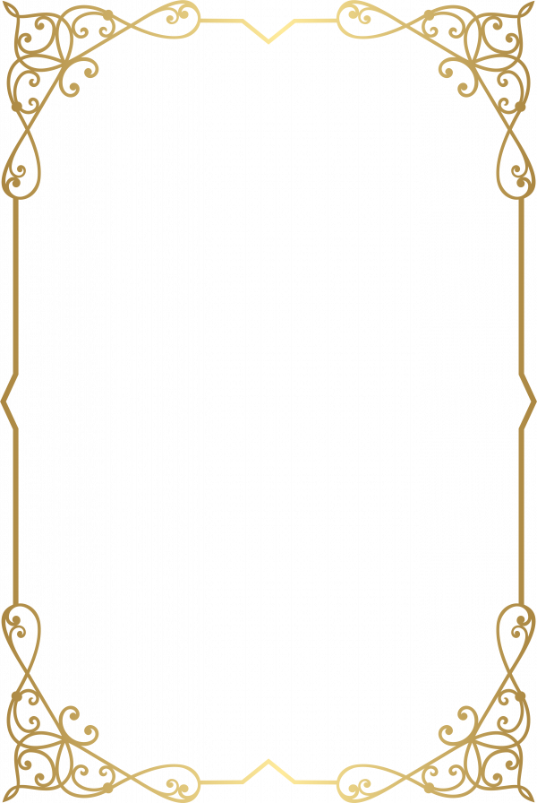 Frame Border Clip Art Png Gold Image 5F6