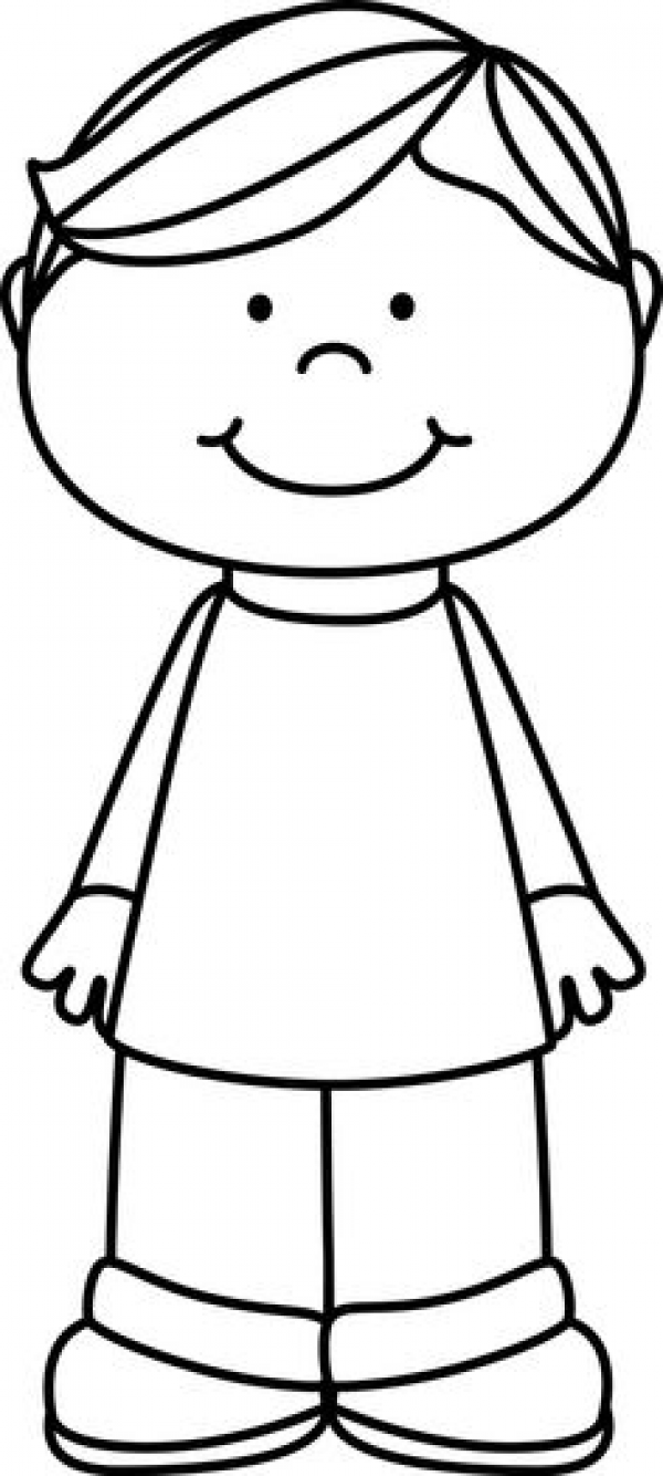 Little Boy Clipart Outline and other clipart images on Cliparts pub™