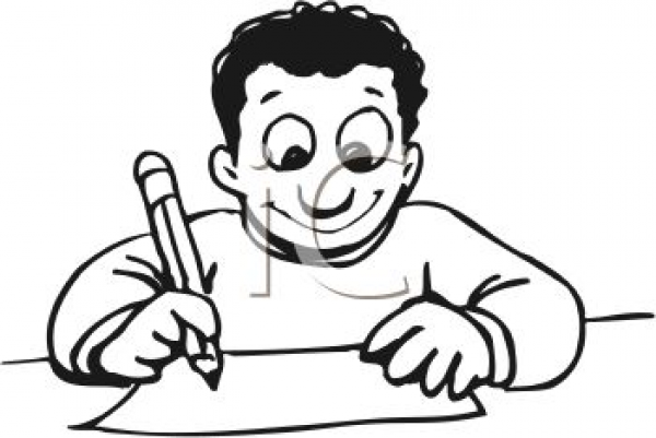Children Writing Clipart Coloring And Other Clipart Images On Cliparts Pub™